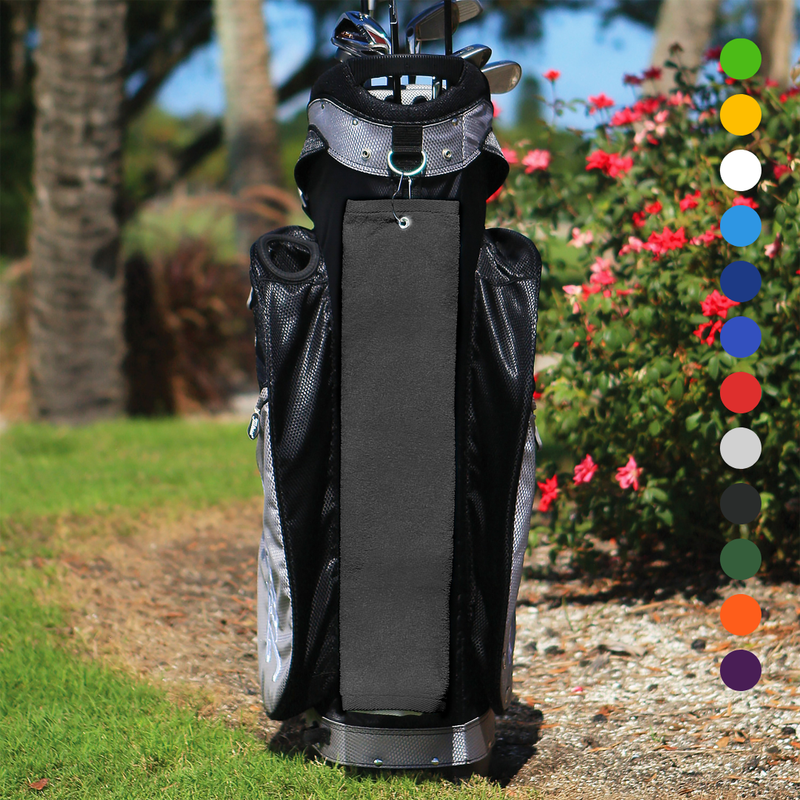 Pro Towels Blankets - Tri-Fold Diamond Velour Golf Towel: Grommet & Hook Pack of 3