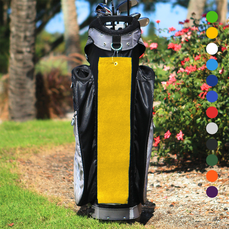 Pro Towels Blankets - Tri-Fold Diamond Velour Golf Towel: Grommet & Hook Pack of 3