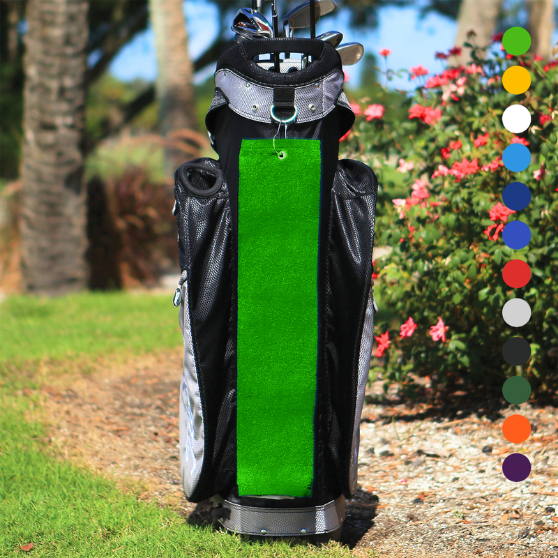 Pro Towels Blankets - Tri-Fold Diamond Velour Golf Towel: Grommet & Hook Pack of 3