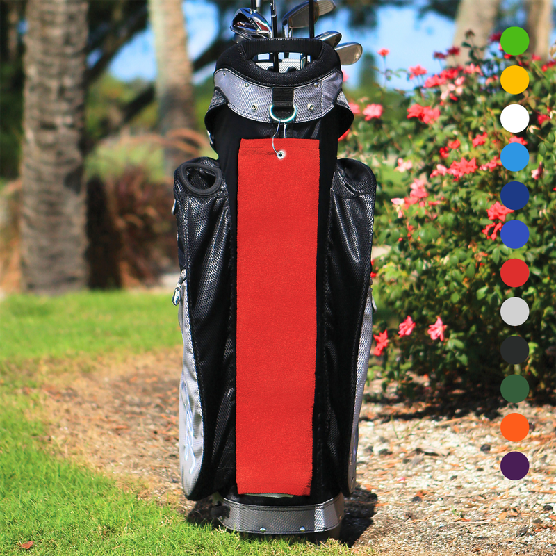 Pro Towels Blankets - Tri-Fold Diamond Velour Golf Towel: Grommet & Hook Pack of 3