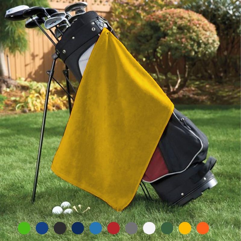 Pro Towels Blankets - Platinum Velour Golf Towel Corner Grommet & Hook Pack of 3