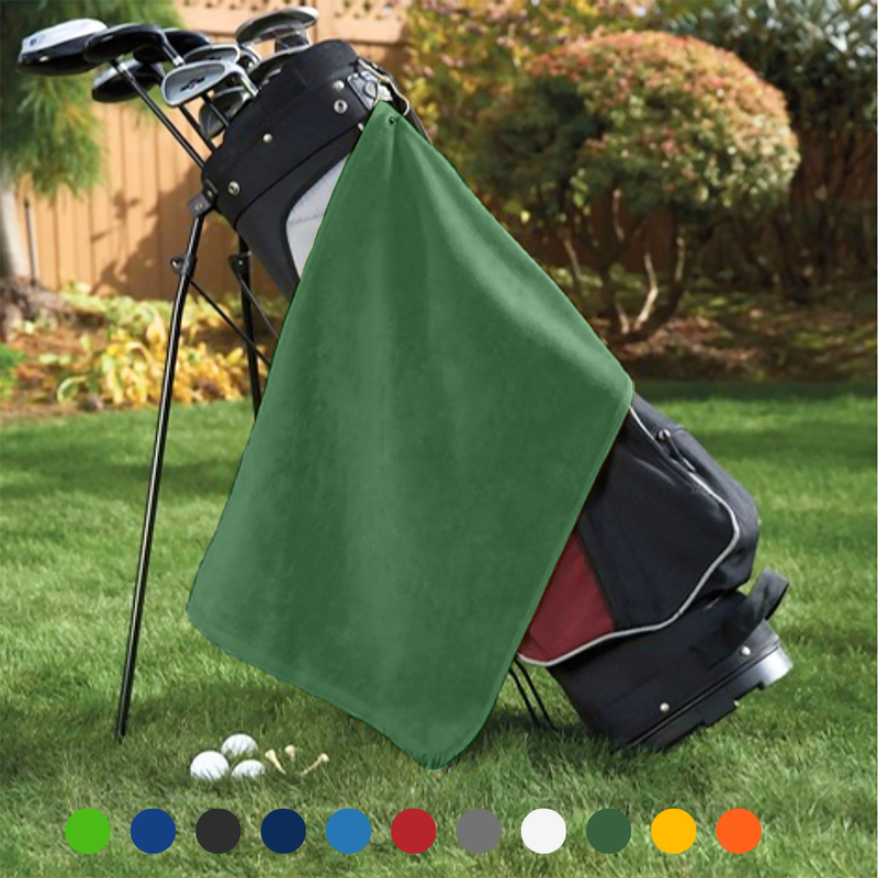 Pro Towels Blankets - Platinum Velour Golf Towel Corner Grommet & Hook Pack of 3