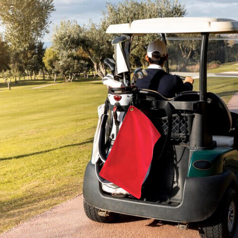 Pro Towels Blankets - Platinum Velour Golf Towel Corner Grommet & Hook Pack of 3