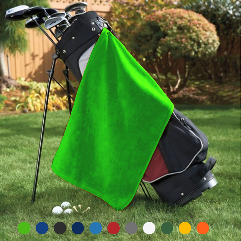 Pro Towels Blankets - Platinum Velour Golf Towel Corner Grommet & Hook Pack of 3
