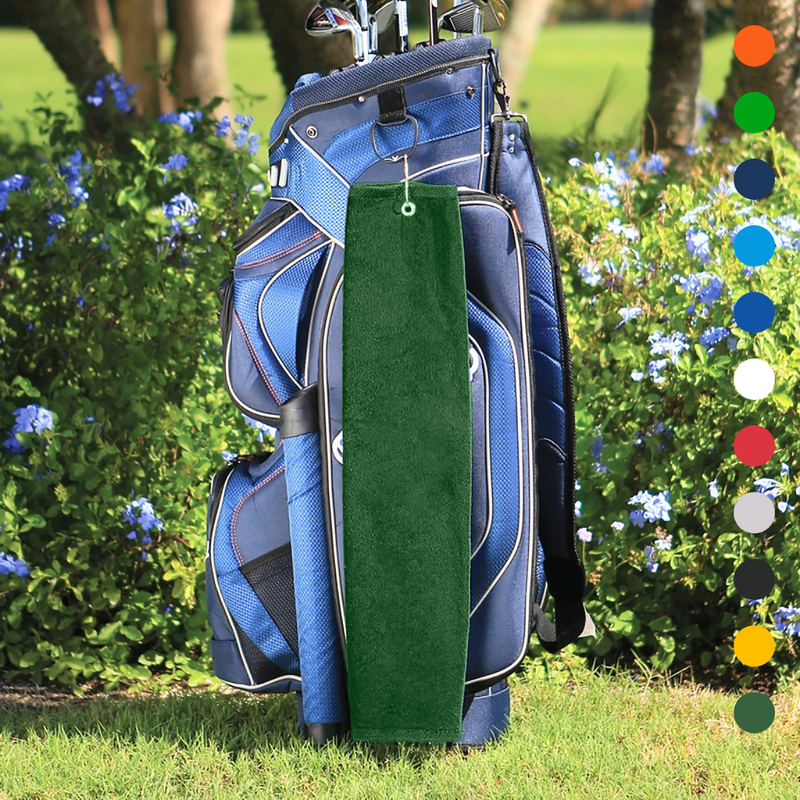 Pro Towels Blankets - Tri-Fold Platinum Velour Golf Towel: Grommet & Hook - Pack of 3