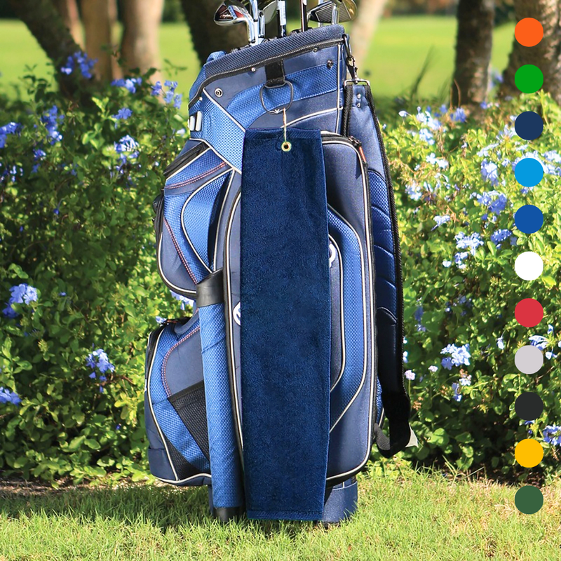 Pro Towels Blankets - Tri-Fold Platinum Velour Golf Towel: Grommet & Hook - Pack of 3