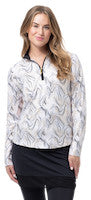 SanSoleil: Ladies UPF 50 SolCool Long Sleeve Zip Mock - 900463