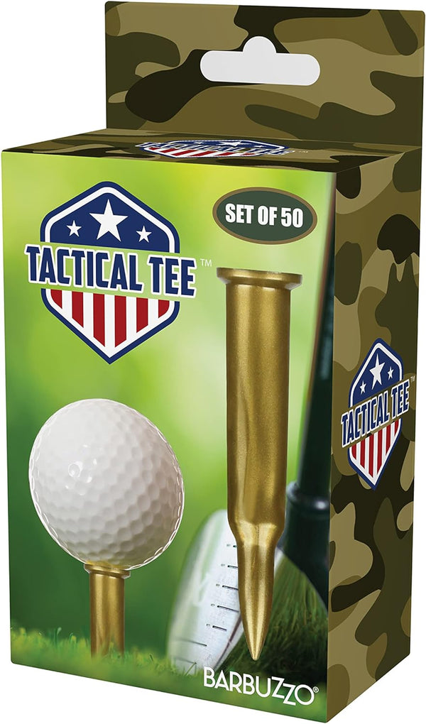 Tactical Bullet Golf Tee (Pack of 50pcs) by Caliber Gourmet