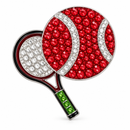 Bonjoc: Tennis Racket Ball Marker & Hat Clip - Pink