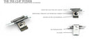 The Tee Clip® Tether™: USA Made | Golf Tee Holder for Belt or Waist| Double Barrels for 2 Tees and 18mm Ball Marker