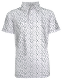 Tom All-Over Football Print Youth Boys' Polo