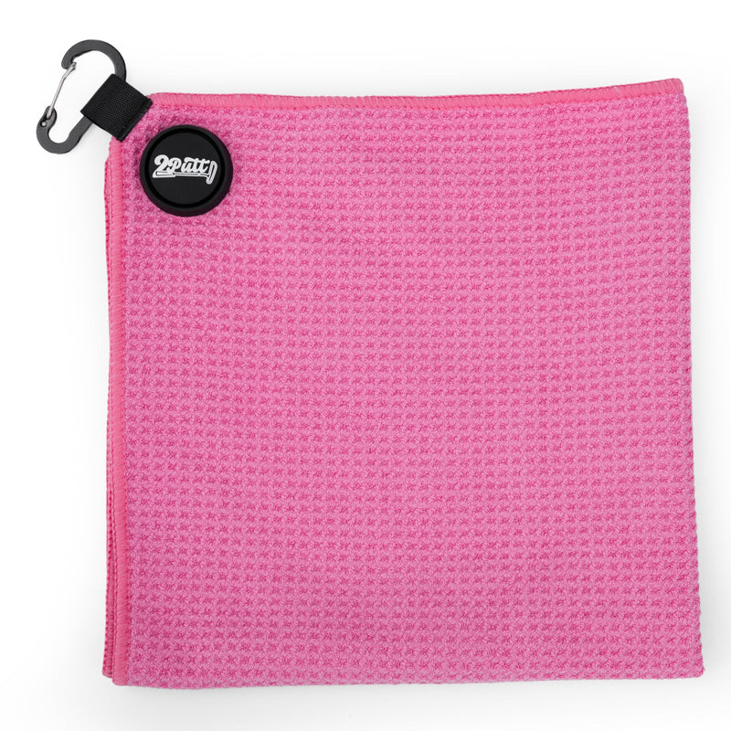 2Putt Golf - Hot Pink Magnetic Golf Towel