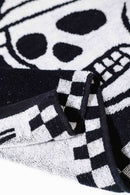 Skull Caddie Knitted Towel - Black / White