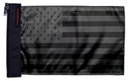 USA Black 12"x18" Forever Wave Flag for Jeep Wrangler JLU 4-Door 2018-Present