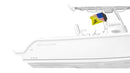 USA Gadsden 12"x18" Forever Wave Flag for Boats