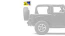 USA Gadsden 12"x18" Forever Wave Flag for Jeep Wrangler JK 2-Door 2007-2018