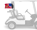 USA Marines 12"x18" Forever Wave Flag for Golf Carts