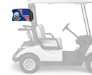 USA Navy 12"x18" Forever Wave Flag for Golf Carts