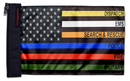 USA Subdued First Responders 12"x18" Forever Wave Flag for Jeep Wrangler CJ-7 and CJ-8 1976-1986