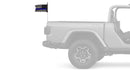 USA Subdued Thin Blue Line 12"x18" Forever Wave Flag for Jeep Wrangler YJ 1986-1995