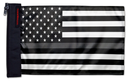 USA Subdued Thin Grey Line 12"x18" Forever Wave Flag for Jeep Wrangler JKU 4-Door 2007-2018