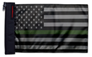 USA Subdued Thin Green Line 12"x18" Forever Wave Flag