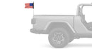 USA Black 12"x18" Forever Wave Flag for Jeep Wrangler LJ 2003-2006