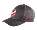 Black Clover: USA Flag Heather Hat (Heather with USA Clover) Hats