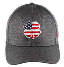 Black Clover: USA Flag Heather Hat (Heather with USA Clover) Hats