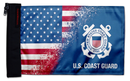 USA Coast Guard 12"x18" Forever Wave Flag for Golf Carts