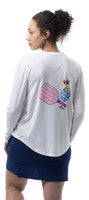 SanSoleil: Ladies Sunglow Relaxed Drop-Tail Tee - 900479