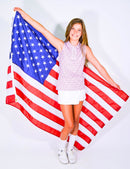 Limited Edition Americana Sleeveless Youth Girls' Polo