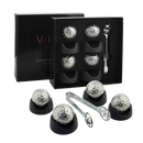 Golf Ball Shaped Stainless Steel Whiskey Stones, Whiskey Rocks, by The Wine Savant Great for Parties or for Bar Use, 4 Stones Rocks Cubes for Whiskey, Bourbon Vodka, Scotch, Metal Chillers Golf Gift