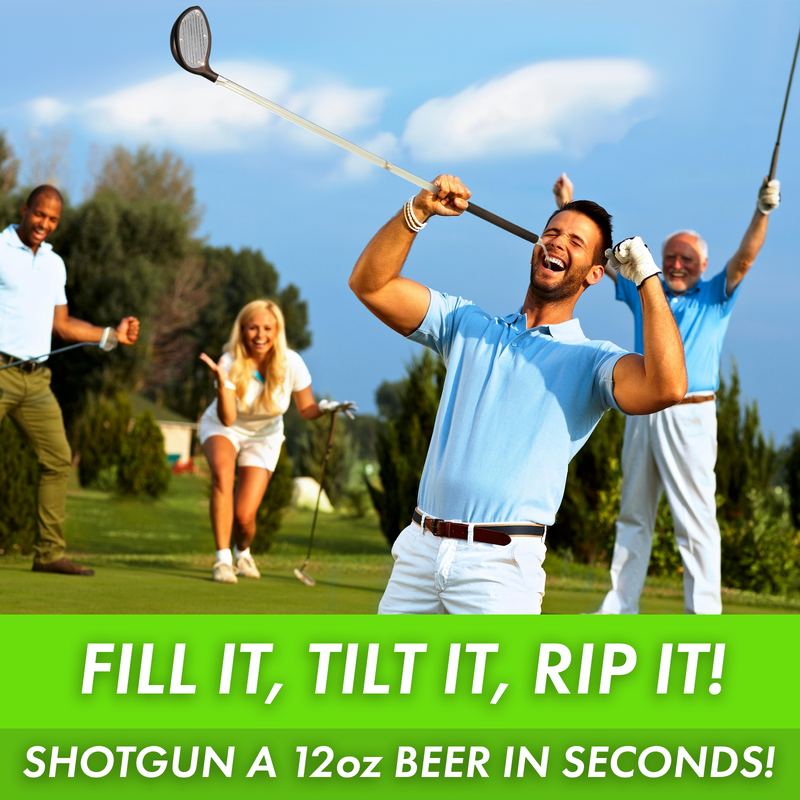 Golf Beer Bong Golf Club - Novelty Party Gift for Golfers, The Ultimate Sports Gift For Dad, Boyfriend, Him, Golf Lover - Gag Gift, College Frat Gift Holds 12 Ounces!