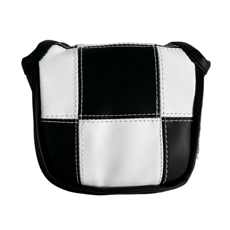 Sunfish: Mallet Putter Covers - Black and White Checkered