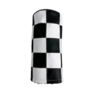 Sunfish: Driver Headcover - Black and White Checkered Patchwork Stitched