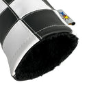 Sunfish: Barrel Driver Headcover - Black and White Checkered Patchwork
