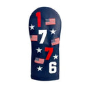 Sunfish: Embroidered Driver Headcover - 1776 Applique With Embroidered Flag and Stars