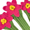 Sunfish: Knit Wool Headcover - Augusta Azalea (Driver, Fairway, Hybrid, or Set)