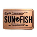 Sunfish: Embossed Ball Marker - License Plate