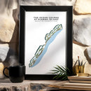 The Ocean Course at Kiawah Island, South Carolina - Printed Golf Courses