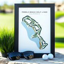 Pebble Beach Golf Links, California - Printed Golf Courses