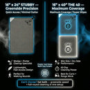 Magna-Anchor™ Magnetic Golf Towel – Stubby (16×24)