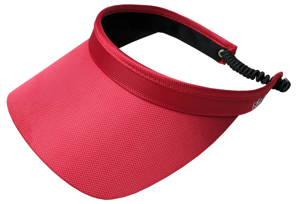 Glove It: Solid Coil Golf Visors - Red