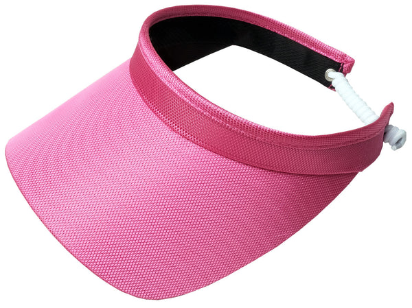 Glove It: Solid Coil Golf Visors - Pink