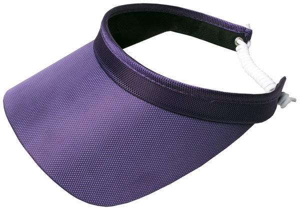 Glove It: Solid Coil Golf Visors - Purple