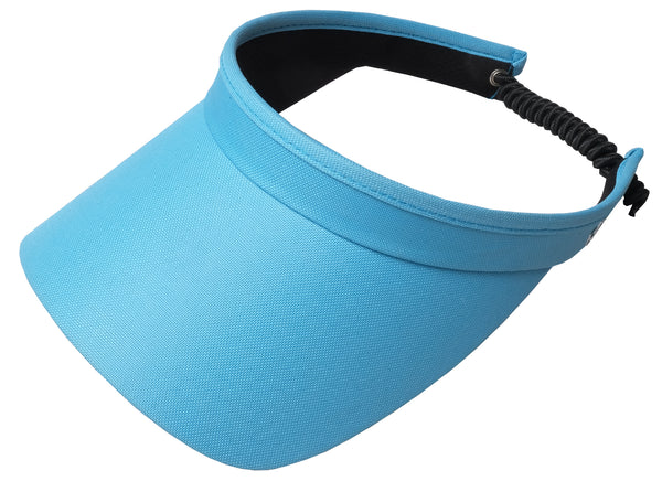 Glove It: Solid Coil Golf Visors - Turquoise