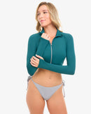 BloqUV: Women's UPF 50 Full Zip Crop Top (4010)