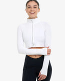 BloqUV: Women's UPF 50 Full Zip Crop Top (4010)