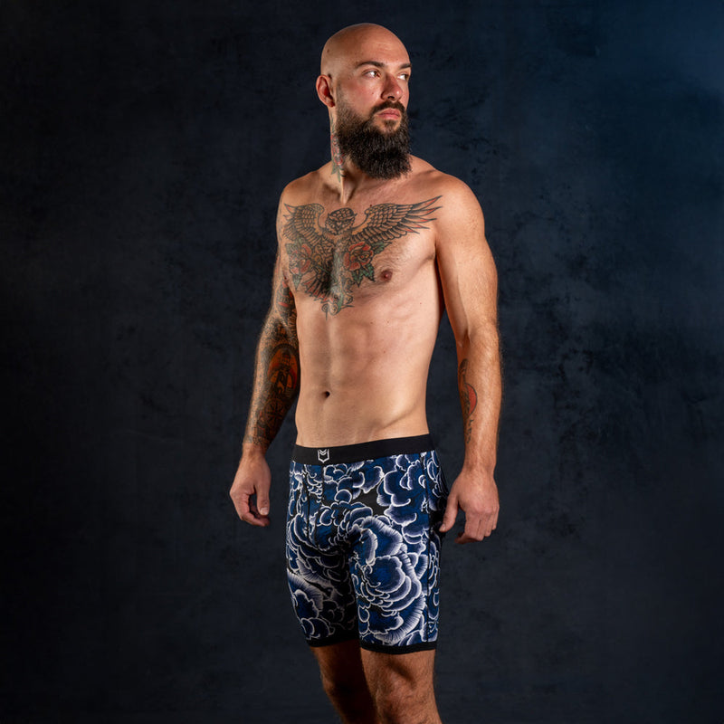 SHEATH V Bamboo Trametes Men's 8" Sports Performance Boxer Brief